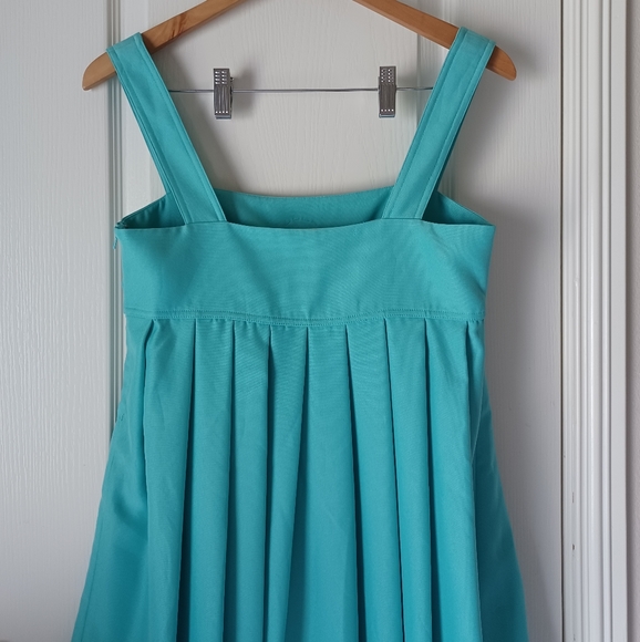 KARTA Turquoise Mini Cocktail Dress Baby Doll Sz M - Picture 12 of 15